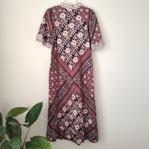 Sea New York Red Danae Print Shortsleeve Dress - Picture 7 of 7